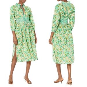 Shoshanna Smocked Boho Size S Floral Dress